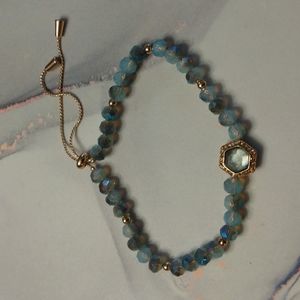 Hexagon beaded bracelet